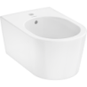 Bidet wiszący 540 z otworem na baterię, z przelewem Biały EluPura S HANSGROHE 60278450