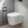 Miska wisząca WC 540, bezkołnierzowa AquaFall Flush z deską WC, SoftClose, QuickRelease Biały EluPura S HANSGROHE 60292450