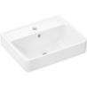 Mała umywalka wisząca 500/390 z otworem na baterię, z przelewem, SmartClean Biały Xanuia Q HANSGROHE 61008450
