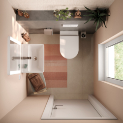 Mała umywalka wisząca 500/390 z otworem na baterię, z przelewem, SmartClean Biały Xanuia Q HANSGROHE 61008450