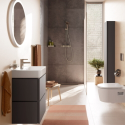 Mała umywalka wisząca 500/390 z otworem na baterię, z przelewem, SmartClean Biały Xanuia Q HANSGROHE 61008450