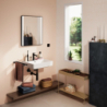 Umywalka wisząca 550/480 z otworem na baterię, z przelewem, SmartClean Biały Xanuia Q HANSGROHE 61009450