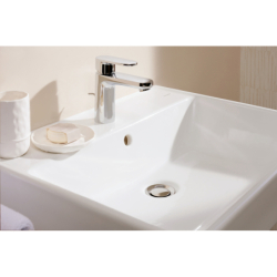 Umywalka wisząca 600/480 z otworem na baterię, z przelewem, SmartClean Biały Xanuia Q HANSGROHE 61010450