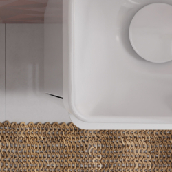 Mała umywalka wisząca 500/480 z otworem na baterię, bez przelewu, SmartClean Biały Xelu Q HANSGROHE 61012450