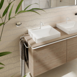 Mała Umywalka wpuszczana 500/480, szlifowana z otworem na baterię, bez przelewu, SmartClean Biały Xelu Q HANSGROHE 61014450