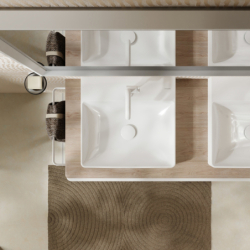 Mała Umywalka wpuszczana 500/480, szlifowana z otworem na baterię, bez przelewu, SmartClean Biały Xelu Q HANSGROHE 61014450