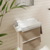 Umywalka wisząca 600/480 z otworem na baterię, bez przelewu, SmartClean Biały Xelu Q HANSGROHE 61016450