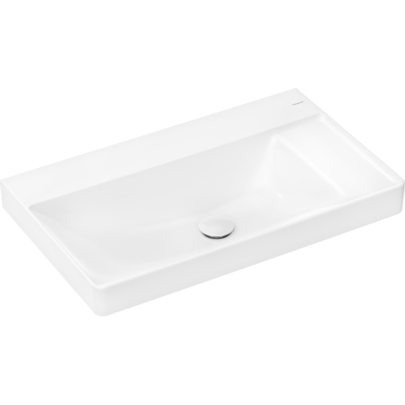 Umyw. wpuszczana z półką 800/480, szlifowana bez otw. na baterię, bez przel., SmartClean Biały Xelu Q HANSGROHE 61029450