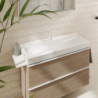 Umywalka wisząca 1000/480 z otworem na baterię, bez przelewu, SmartClean Biały Xelu Q HANSGROHE 61036450