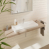 Umywalka wpuszczana w blat 1000/480, szlifowana z otworem na baterię, bez przelewu, SmartClean Biały Xelu Q HANSGROHE 61039450