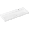 Umywalka wpuszczana 1200/480, szlifowana z 2 otworami na baterie, bez przelewu, SmartClean Biały Xelu Q HANSGROHE 61044450