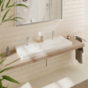 Umywalka wpuszczana 1200/480, szlifowana z 2 otworami na baterie, bez przelewu, SmartClean Biały Xelu Q HANSGROHE 61044450