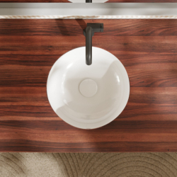 Umywalka podblatowa 350/350 bez otworu na baterię, z przelewem, SmartClean Biały Xuniva S HANSGROHE 61046450