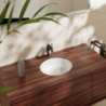 Umywalka podblatowa 350/350 bez otworu na baterię, z przelewem, SmartClean Biały Xuniva S HANSGROHE 61046450