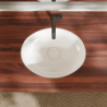 Umywalka podblatowa 450/350 bez otworu na baterię, z przelewem, SmartClean Biały Xuniva D HANSGROHE 61048450
