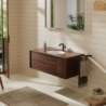 Umywalka podblatowa 450/350 bez otworu na baterię, z przelewem, SmartClean Biały Xuniva D HANSGROHE 61048450