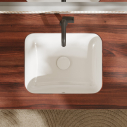Umywalka podblatowa 450/350 bez otworu na baterię, z przelewem, SmartClean Biały Xuniva Q HANSGROHE 61052450