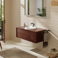 Umywalka wpuszczana w blat 450/450 z otworem na baterię, z przelewem, SmartClean Biały Xuniva S HANSGROHE 61056450