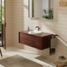 Umywalka wpuszczana w blat 450/450 z otworem na baterię, z przelewem, SmartClean Biały Xuniva S HANSGROHE 61056450