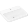 Umywalka wpuszczana w blat 550/450 z otworem na baterię, z przelewem, SmartClean Biały Xuniva Q HANSGROHE 61068450