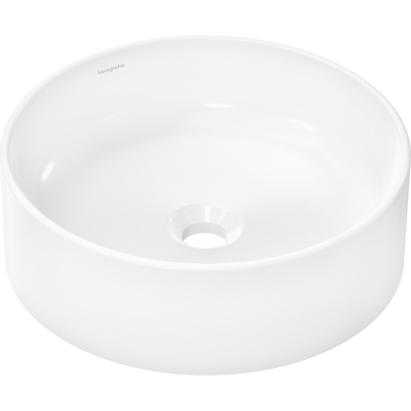 Umywalka nablatowa 400/400 bez otworu na baterię, bez przelewu, SmartClean Biały Xuniva S HANSGROHE 61071450