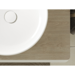 Umywalka nablatowa 400/400 bez otworu na baterię, bez przelewu, SmartClean Biały Xuniva S HANSGROHE 61071450