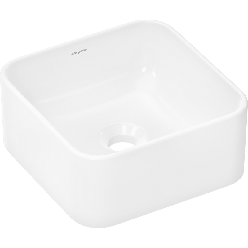 Umywalka nablatowa 300/300 bez otworu na baterię, bez przelewu, SmartClean Biały Xuniva Q HANSGROHE 61074450