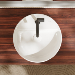 Umywalka nablatowa 450/450 z otworem na baterię, z przelewem, SmartClean Biały Xuniva S HANSGROHE 61076450