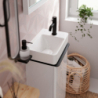 Mała Umyw. wisząca z półką 360/250 z otworem na baterię, bez przel., SmartClean Biały Xelu Q HANSGROHE 61084450