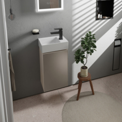 Mała Umyw. wisząca 360/250 z otworem na baterię po prawej stronie, bez przelewu, SmartClean Biały Xevolos E HANSGROHE 61086450
