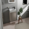 Mała Umyw. wisząca 360/250 z otworem na baterię po prawej stronie, bez przelewu, SmartClean Biały Xevolos E HANSGROHE 61086450