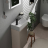 Mała umywalka wisząca 360/250 z otworem na baterię po lewej stronie, bez przelewu, SmartClean Biały Xevolos E HANSGROHE 61087450