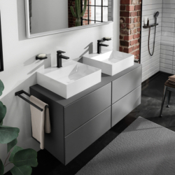 Mała Umywalka wpuszczana 500/480, szlifowana z otworem na baterię, bez przelewu, SmartClean Biały Xevolos E HANSGROHE 61090450