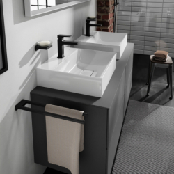 Mała Umywalka wpuszczana 500/480, szlifowana z otworem na baterię, bez przelewu, SmartClean Biały Xevolos E HANSGROHE 61090450