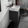 Umywalka wisząca 600/480 z otworem na baterię, bez przelewu, SmartClean Biały Xevolos E HANSGROHE 61092450