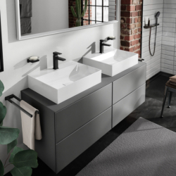 Umywalka wpuszczana w blat 600/480, szlifowana z otworem na baterię, bez przelewu, SmartClean Biały Xevolos E HANSGROHE 61094450