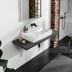 Umywalka wpuszczana 800/480, szlifowana bez otworu na baterię, bez przelewu, SmartClean Biały Xevolos E HANSGROHE 61099450