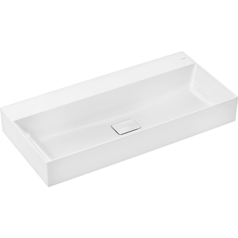 Umywalka wisząca 1000/480 bez otworu na baterię, bez przelewu, SmartClean Biały Xevolos E HANSGROHE 61101450