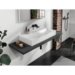 Umywalka wpuszczana 1000/480, szlifowana bez otworu na baterię, bez przelewu, SmartClean Biały Xevolos E HANSGROHE 61103450