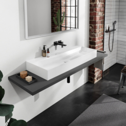 Umywalka wpuszczana 1200/480, szlifowana bez otworu na baterię, bez przelewu, SmartClean Biały Xevolos E HANSGROHE 61107450