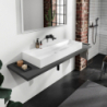 Umywalka wpuszczana 1200/480, szlifowana bez otworu na baterię, bez przelewu, SmartClean Biały Xevolos E HANSGROHE 61107450