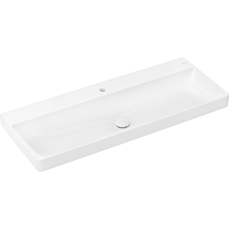 Umywalka wisząca 1200/480 z otworem na baterię, bez przelewu, SmartClean Biały Xelu Q HANSGROHE 61108450