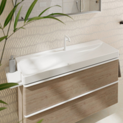 Umywalka wisząca 1200/480 z otworem na baterię, bez przelewu, SmartClean Biały Xelu Q HANSGROHE 61108450