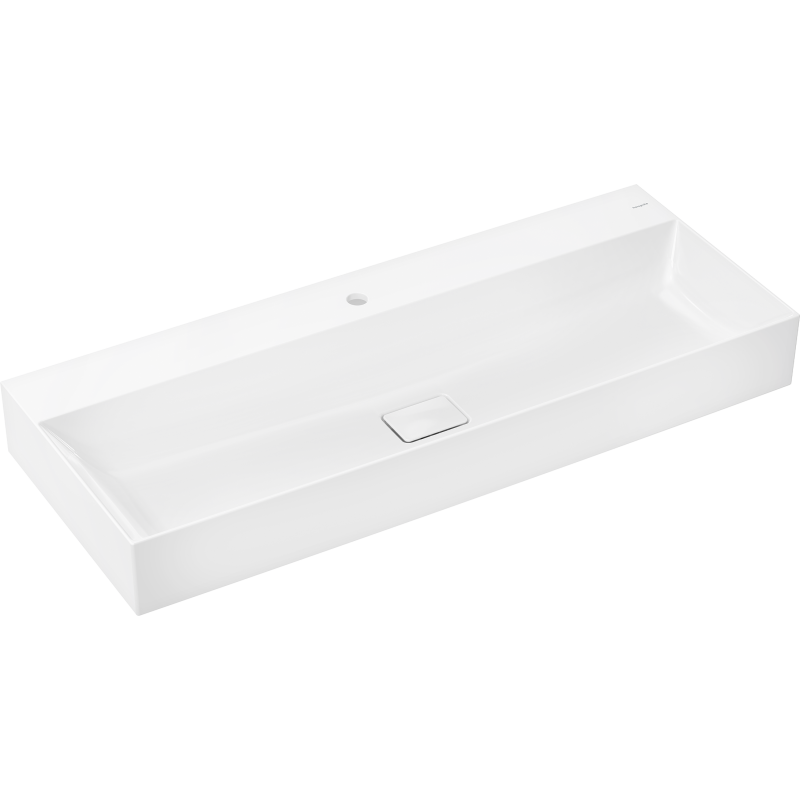 Umywalka wisząca 1200/480 z otworem na baterię, bez przelewu, SmartClean Biały Xevolos E HANSGROHE 61112450