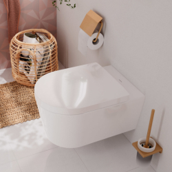 Miska wisząca WC 540, bezkołnierzowa, AquaHelix Flush, SmartClean Biały EluPura S HANSGROHE 61114450