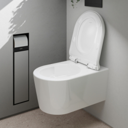 Miska wisząca WC 540, bezkołnierzowa, AquaHelix Flush, SmartClean Biały EluPura S HANSGROHE 61114450