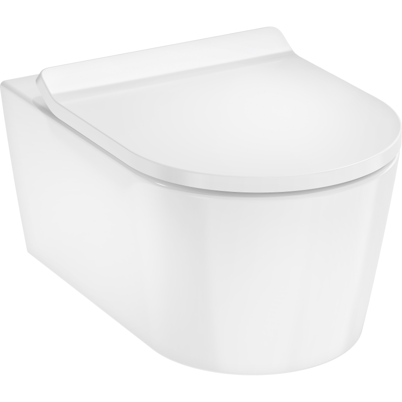 Miska WC 540, bezkołnierza, AquaHelix Flush, SmartClean, z deską WC, SoftClose, Slim Biały EluPura S HANSGROHE 61115450