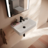 Umywalka wisząca Compact 550/370 z otworem na baterię, z przelewem, SmartClean Biały Xanuia Q HANSGROHE 61120450