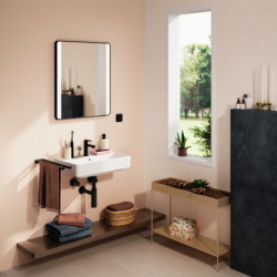 Umywalka wisząca Compact 600/370 z otworem na baterię, z przelewem, SmartClean Biały Xanuia Q HANSGROHE 61124450