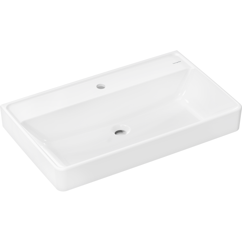 Umywalka wisząca 800/480 z otworem na baterię, bez przelewu, SmartClean Biały Xanuia Q HANSGROHE 61138450